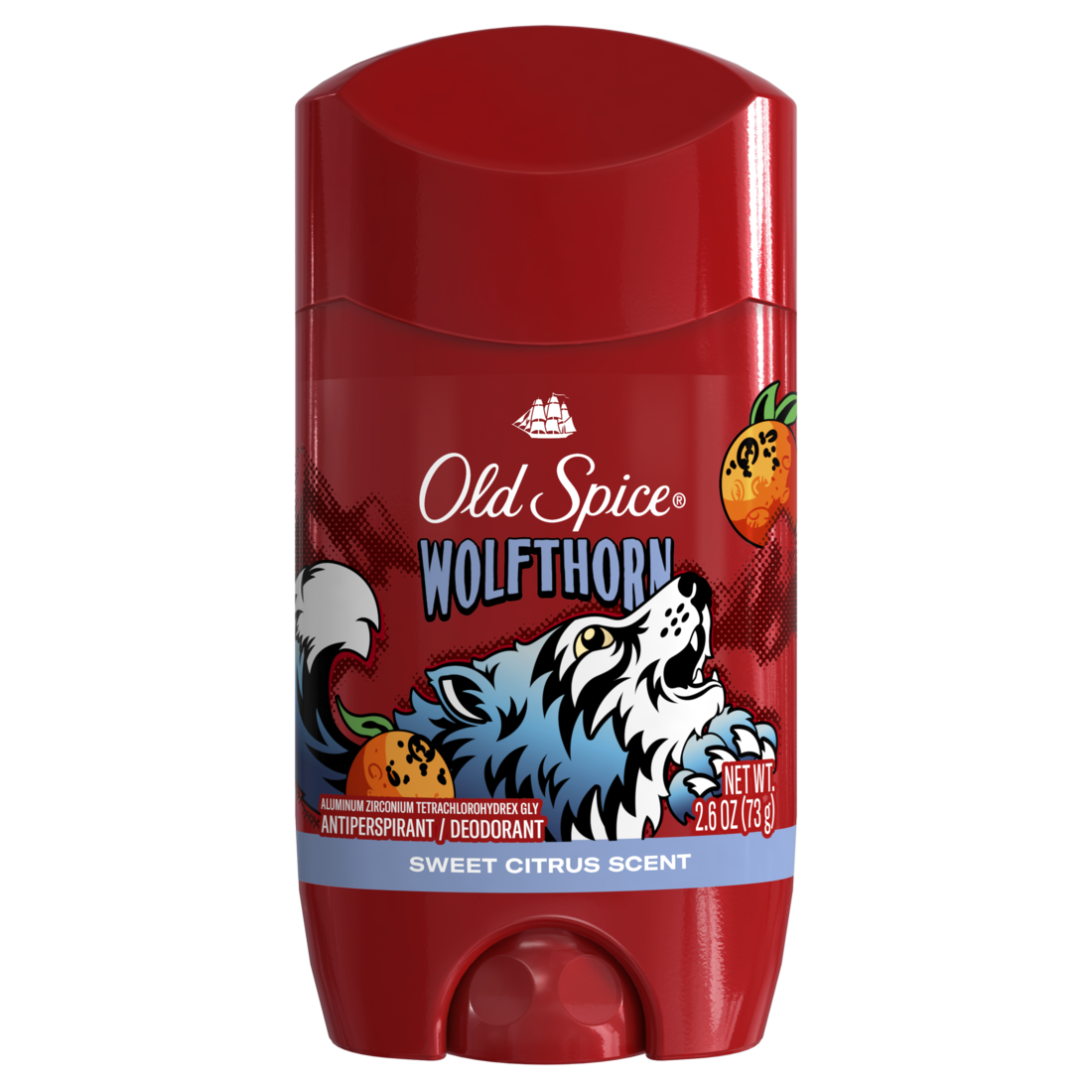 Old Spice Antiperspirant And Deodorant For Men 24/7 Freshness Long Lasting Sweat And Odor Protection Legendary Fragrance Wolfthorn Sweet Citrus Scent - 2.6oz/12pk