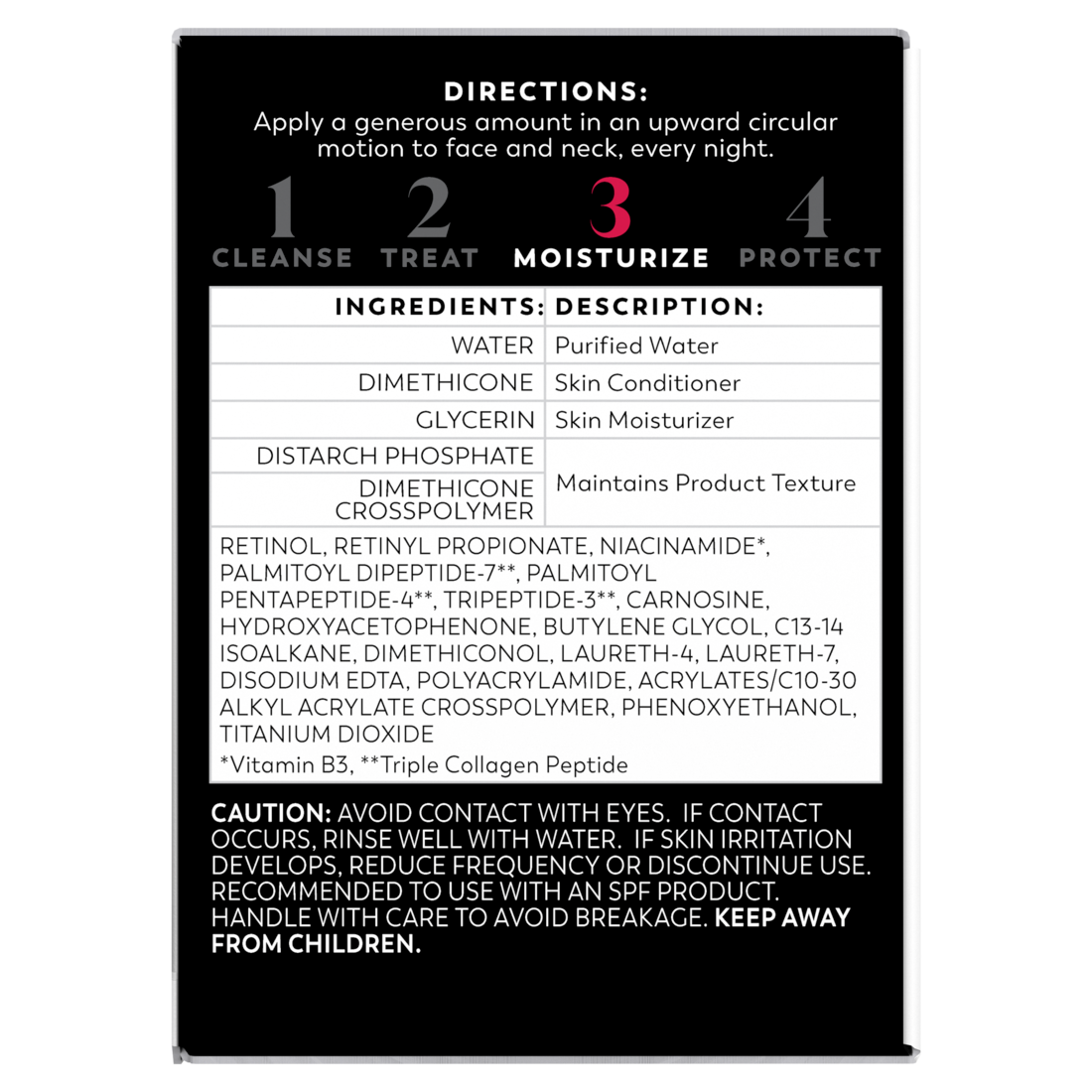 Olay Regenerist Retinol 24 Night Cream For Women Anti-Aging Moisturizer Fragrance-Free Non-Greasy Anti-Wrinkle Hydrating Skin Care With Triple Collagen Peptide - 1.7oz/12pk