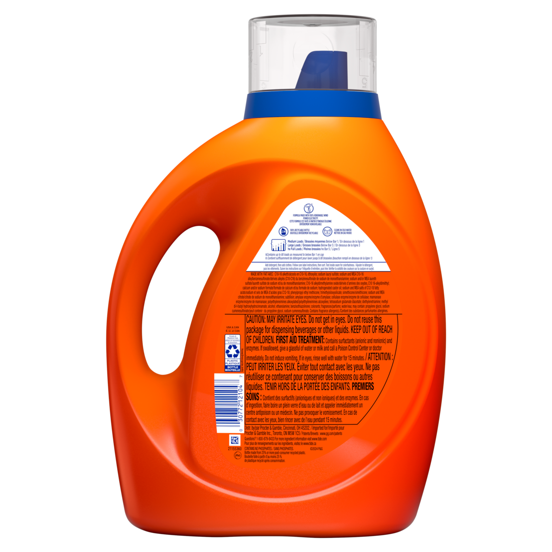 Tide Liquid Laundry Detergent Original Scent 80 Loads Boosted Clean Even In Cold Water Laundry Soap Concentrated Liquid Detergent - 100oz/4pk