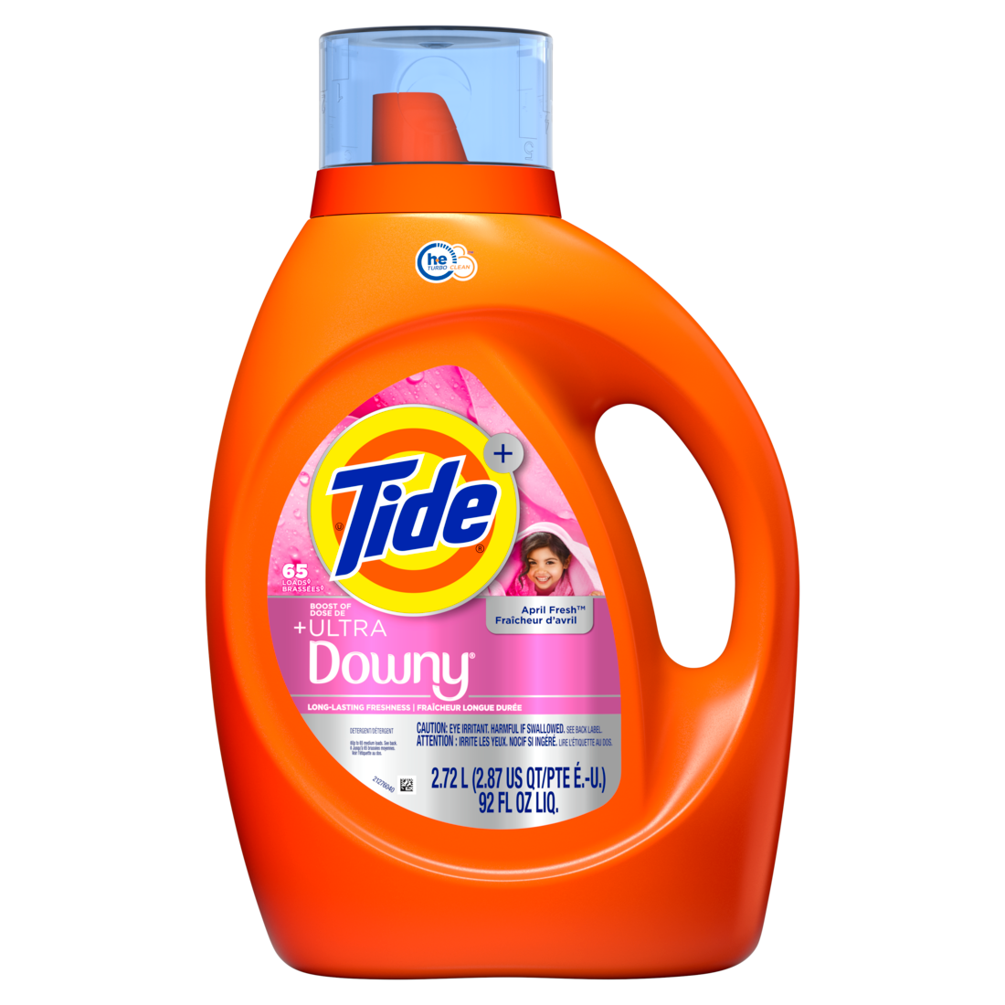 Tide Plus Boost Of Ultra Downy Liquid Laundry Detergent April Fresh Scent 65 Loads Laundry Detergent Liquid With Long-Lasting Freshness - 92oz/4pk