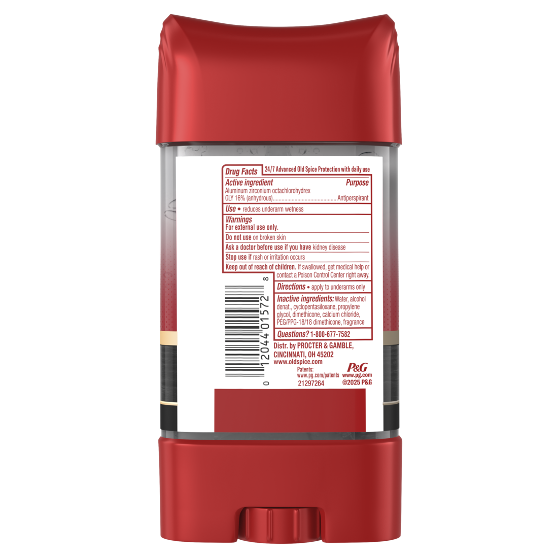 Old Spice Red Collection Deodorant For Men Swagger Scent Antiperspirant Lasting Protection - 3.8oz/12pk