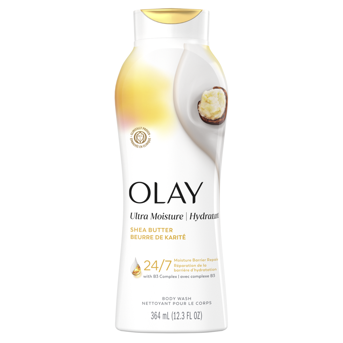 Olay Ultra Moisture Body Wash With Shea Butter Vitamin B3 And Hyaluronic Blend - 12.3oz/6pk