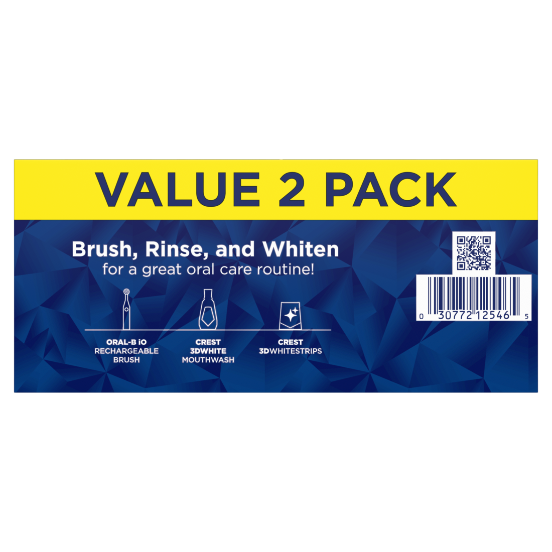 Crest Toothpaste 3Dwhite Advanced Teeth Whitening  Radiant Mint Pack Of 2 - (2x3.3)oz/6pk