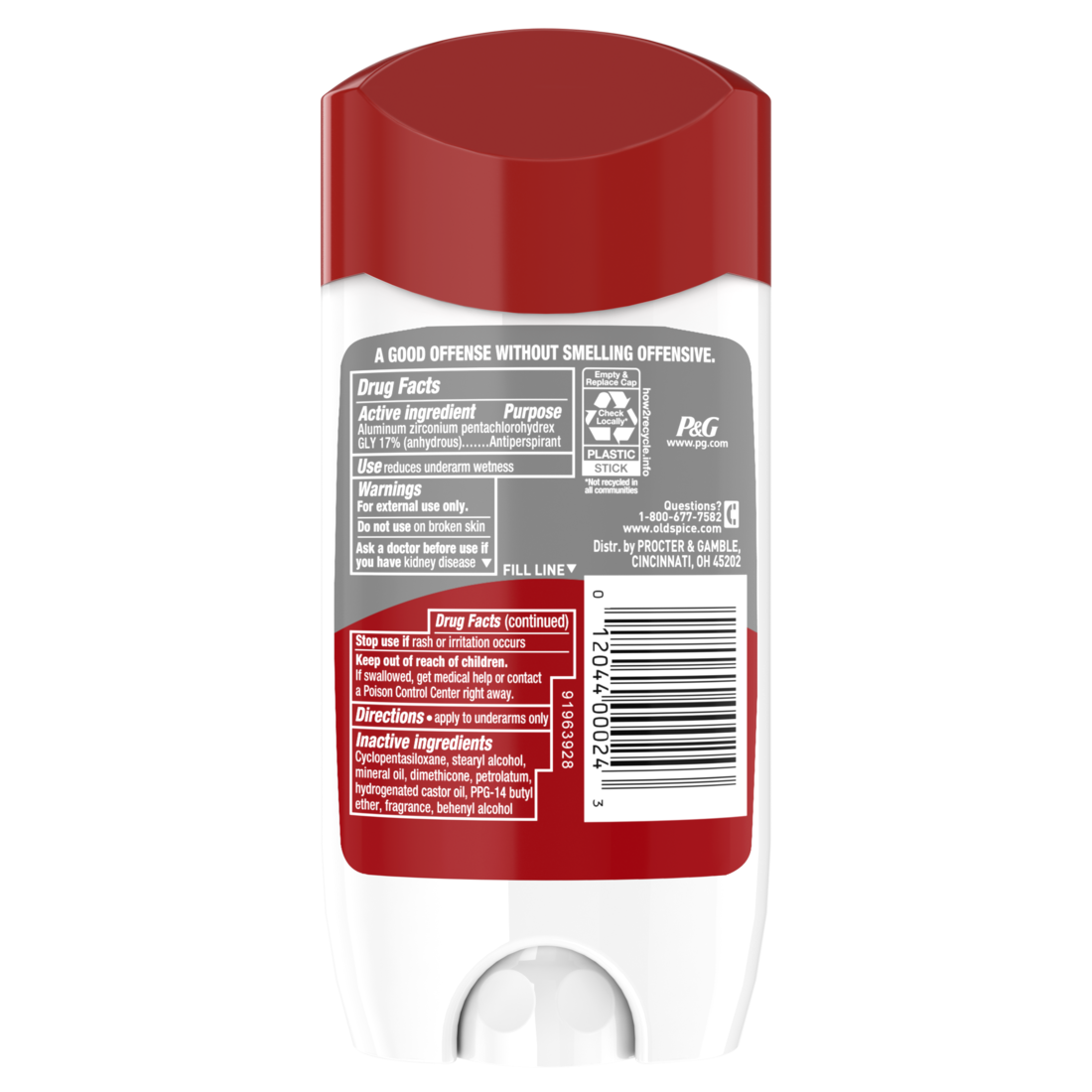 Old Spice High Endurance Anti-Perspirant Deodorant For Men Fresh Scent - 3oz/12pk