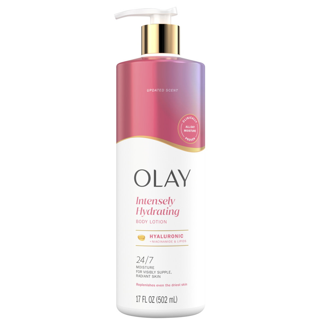 Olay Intensely Hydrating Body Lotion With Hyaluronic Acid And Niacinamide - 17oz/6pk