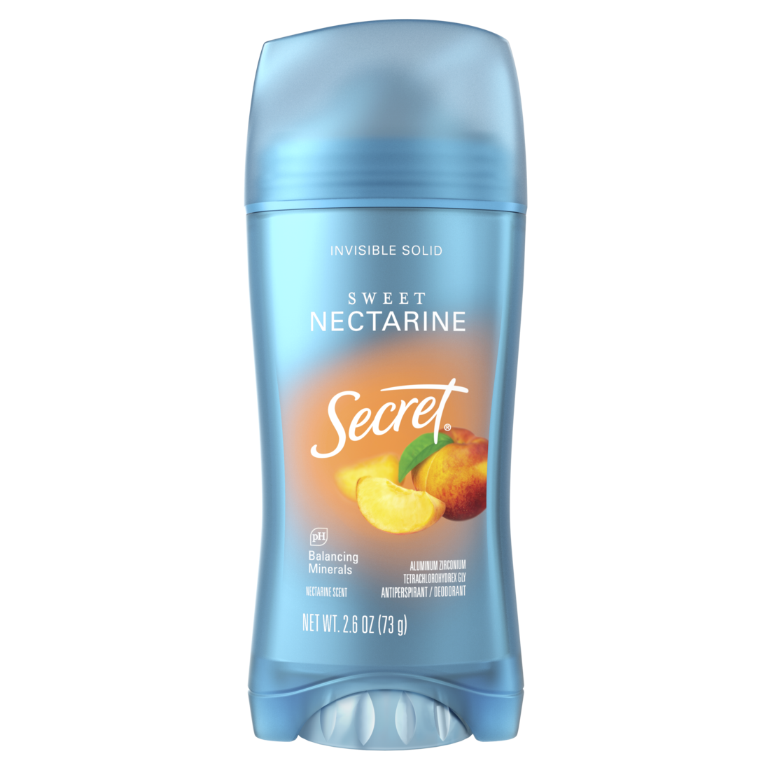 Secret Fresh Invisible Solid Antiperspirant And Deodorant For Women Nectarine - 2.6oz/12pk