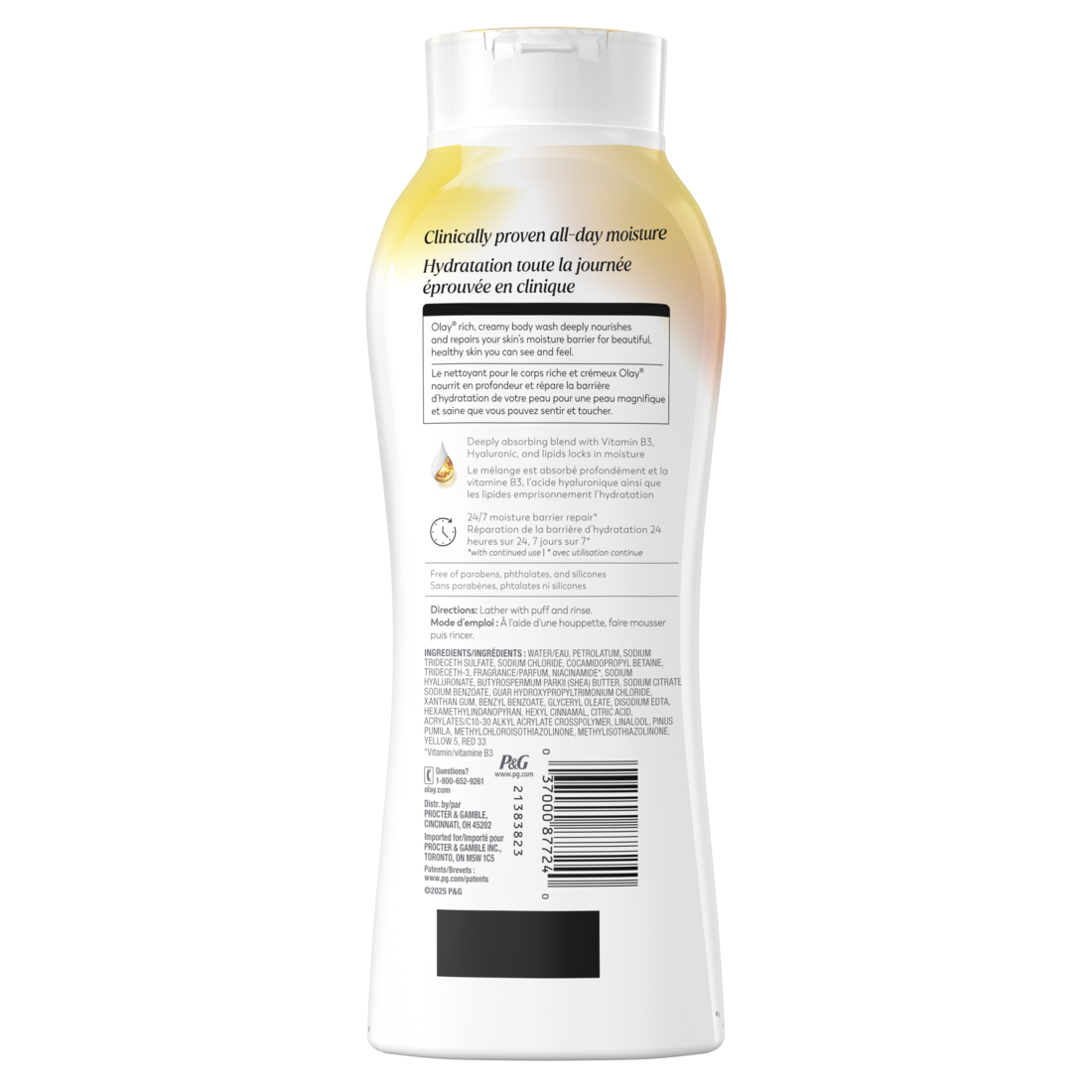 Olay Ultra Moisture Body Wash With Shea Butter Vitamin B3 And Hyaluronic Blend - 12.3oz/6pk