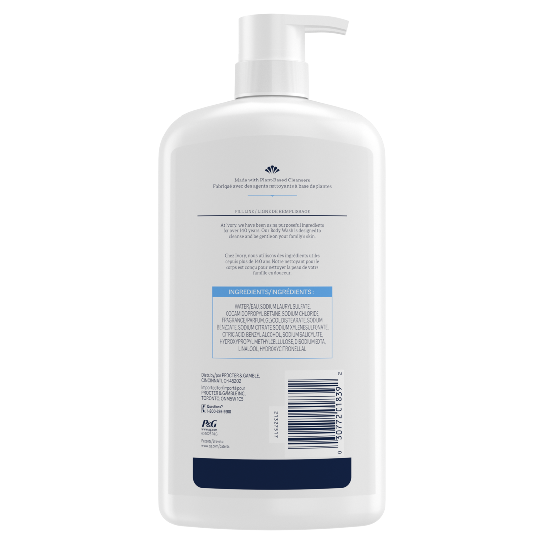 Ivory Gentle Body Wash Original Scent - 27oz/4pk