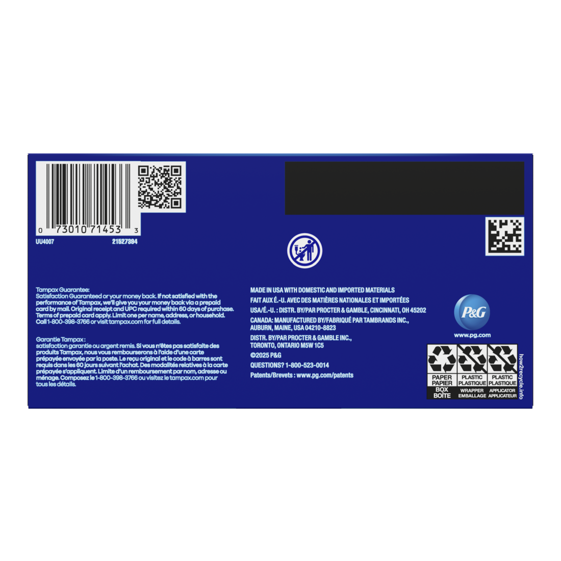 Tampax Pearl Tampons With Leakguard Braid Ultra Absorbency Unscented - 32ct/8pk