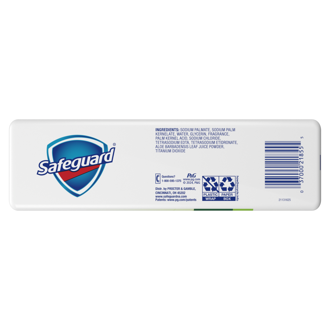 Safeguard Bar Soap Fresh Clean Scent With Aloe - (8x4.0)oz/4pk