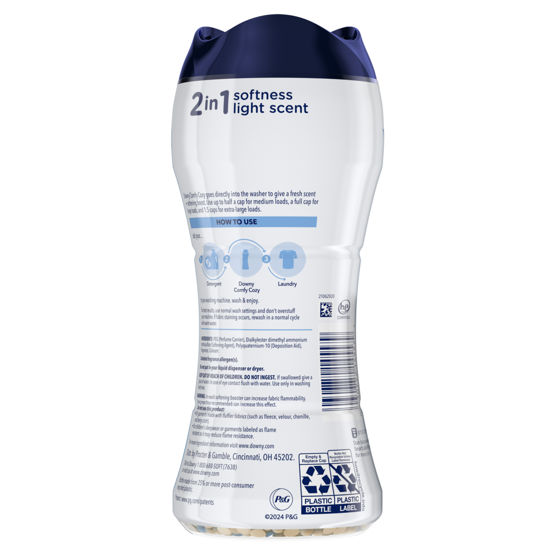 Downy Blends In-Wash Laundry Scent Booster Beads Meadow Rain Scent Fabric Sottener Beads And Freshness - 8.3oz/4pk