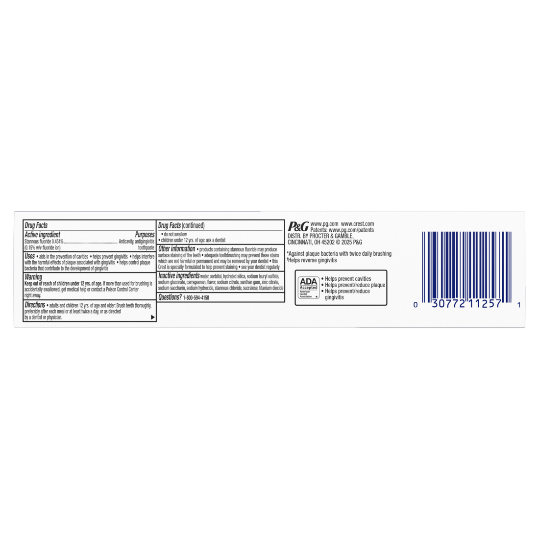 Crest Pro-Health Gum Detoxify Toothpaste Anticavity Antibacterial Fluoride Toothpaste Clinically Proven Gum Sensitive And Enamel Protection Plaque Control - 4.8oz/24pk