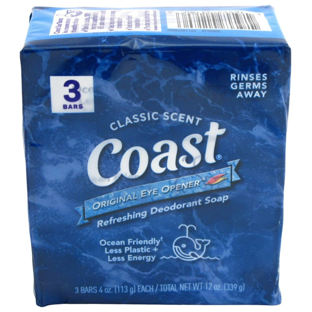 Coast Bath Bar - Classic Scent - (3x4.0)oz/12pk
