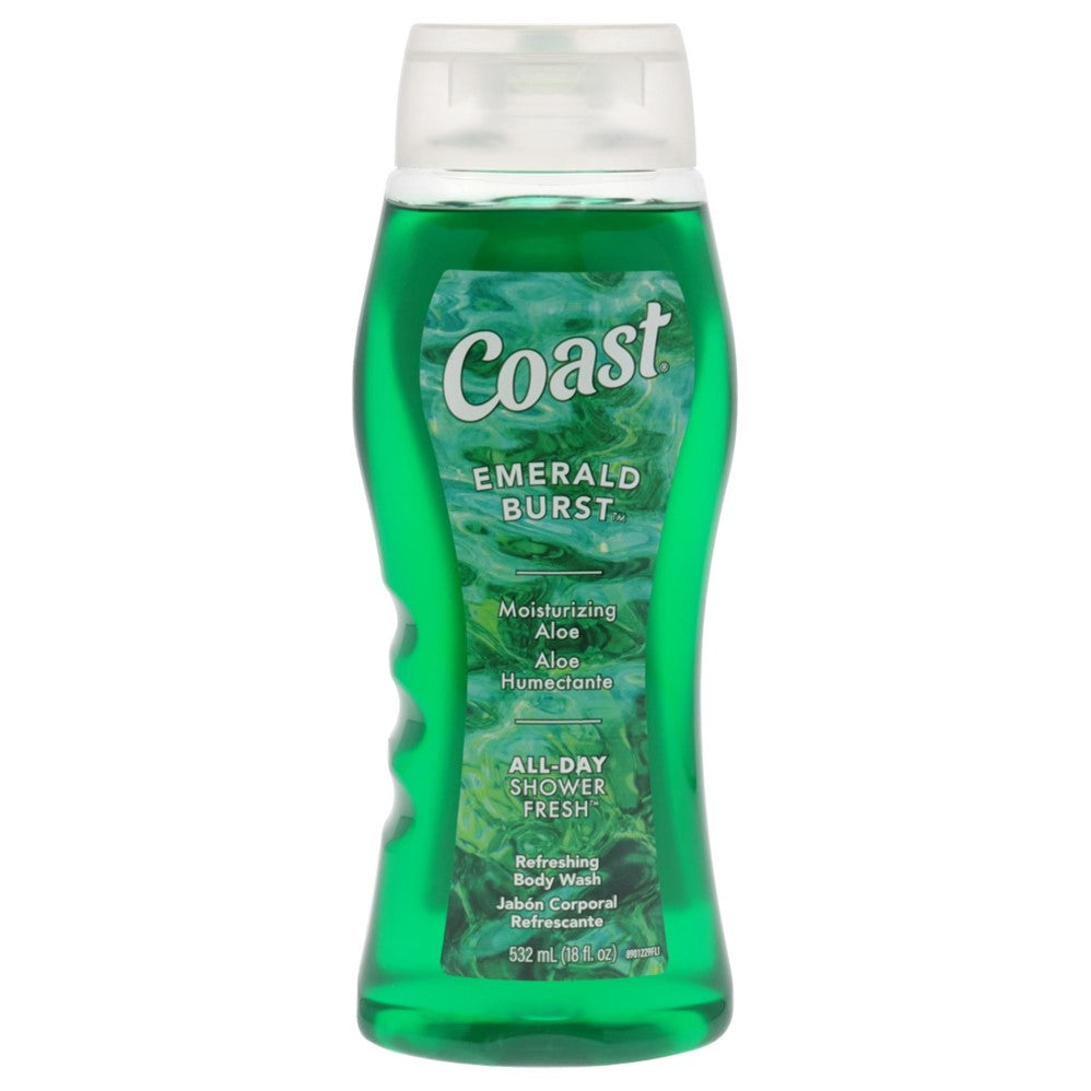 Coast Body Wash - Emerald Burst Scent - 18oz/6pk