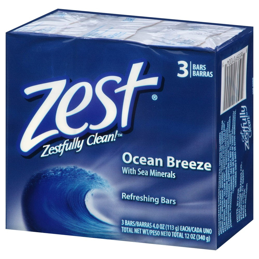 Zest Bath Bar - Ocean Breeze - (3x4.0)oz/12pk