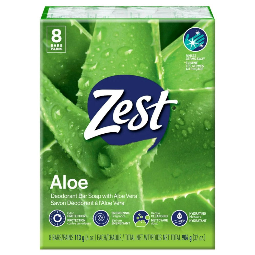 Zest Bath Bar - Soothing Aloe - (8x4.0)oz/6pk