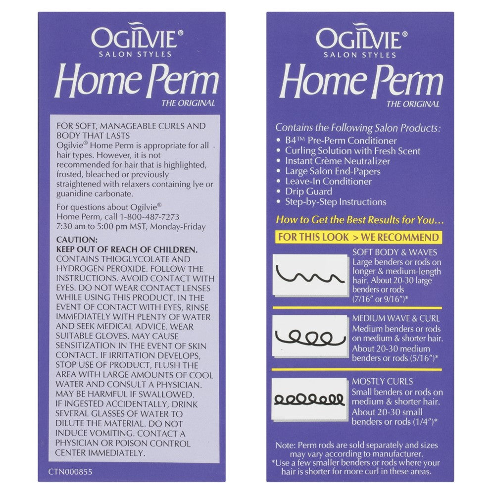 Ogilvie Home Perm Color Treated/Delicate (1 Application) - 1oz/12pk