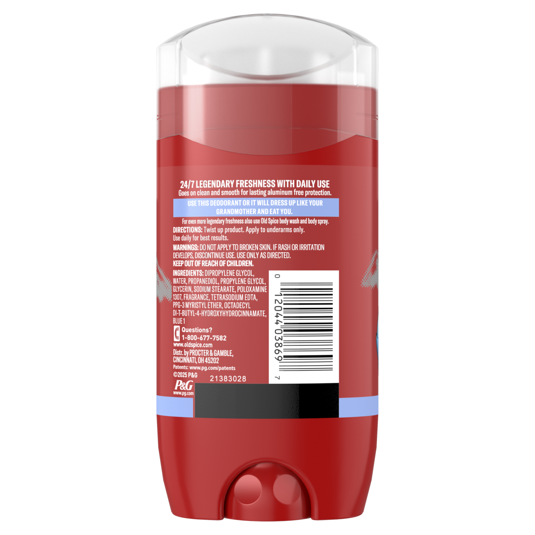 Old Spice Aluminum Free Deodorant For Men 24/7 Freshness Long Lasting Odor Protection Legendary Fragrance Wolfthorn Sweet Citrus Scent - 3oz/12pk