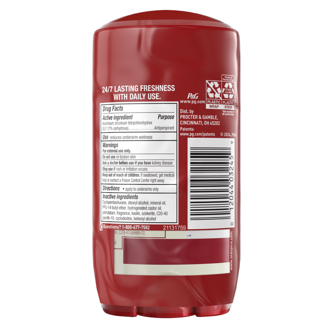 Old Spice Men's Antiperspirant And Deodorant 24/7 Sweat Protection Deep Sea Twin Pack - (2x2.6)oz/6pk