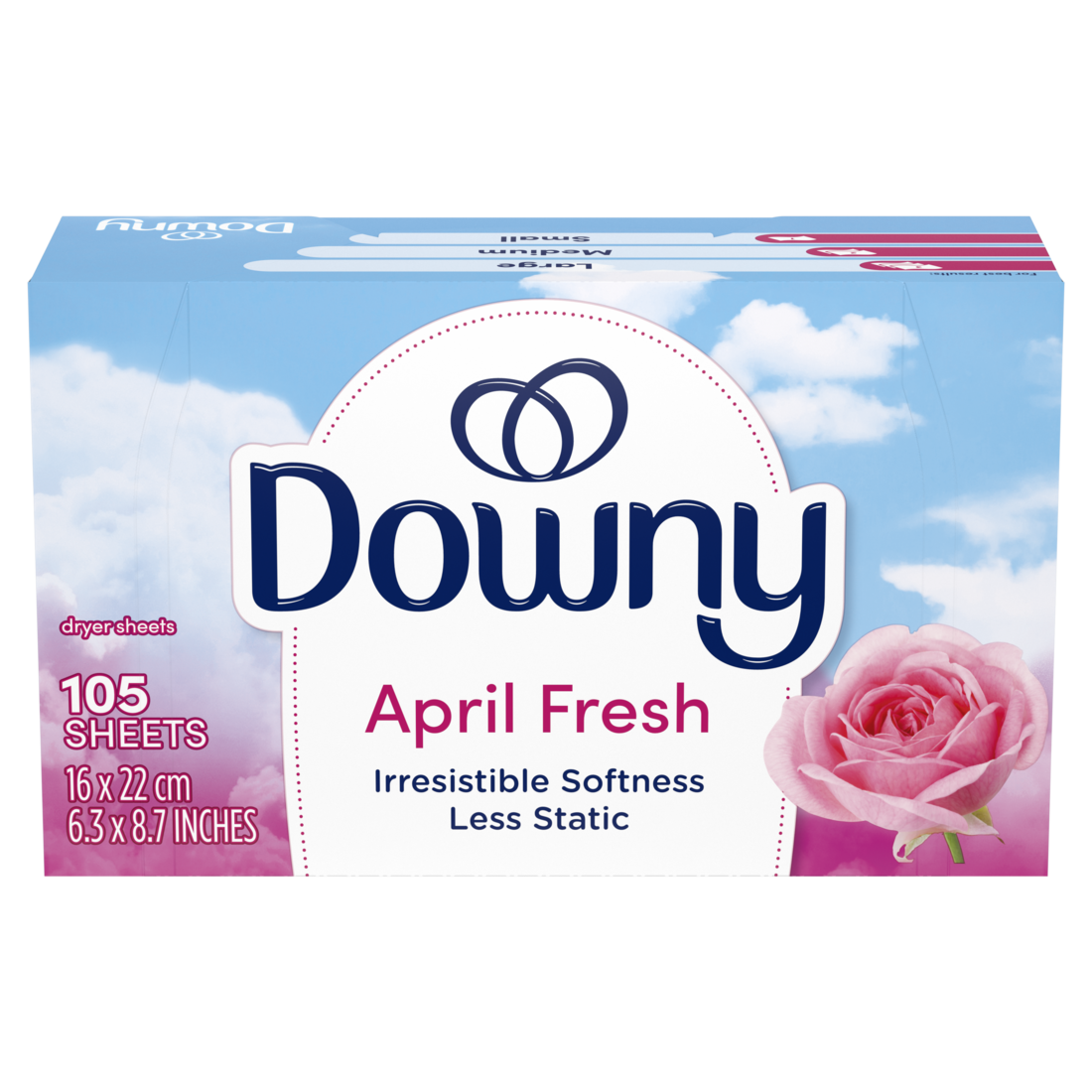 Downy Fabric Softener Dryer Sheets April Fresh - 105ct/6pk