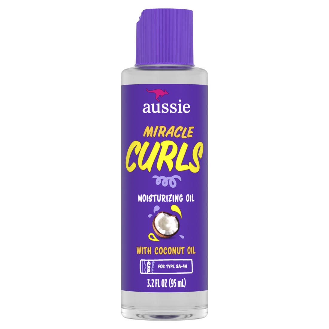 Aussie Miracle Curls Moisturizing Oil Treatment With Hydrating Coconut Oil - 3.2oz/12pk