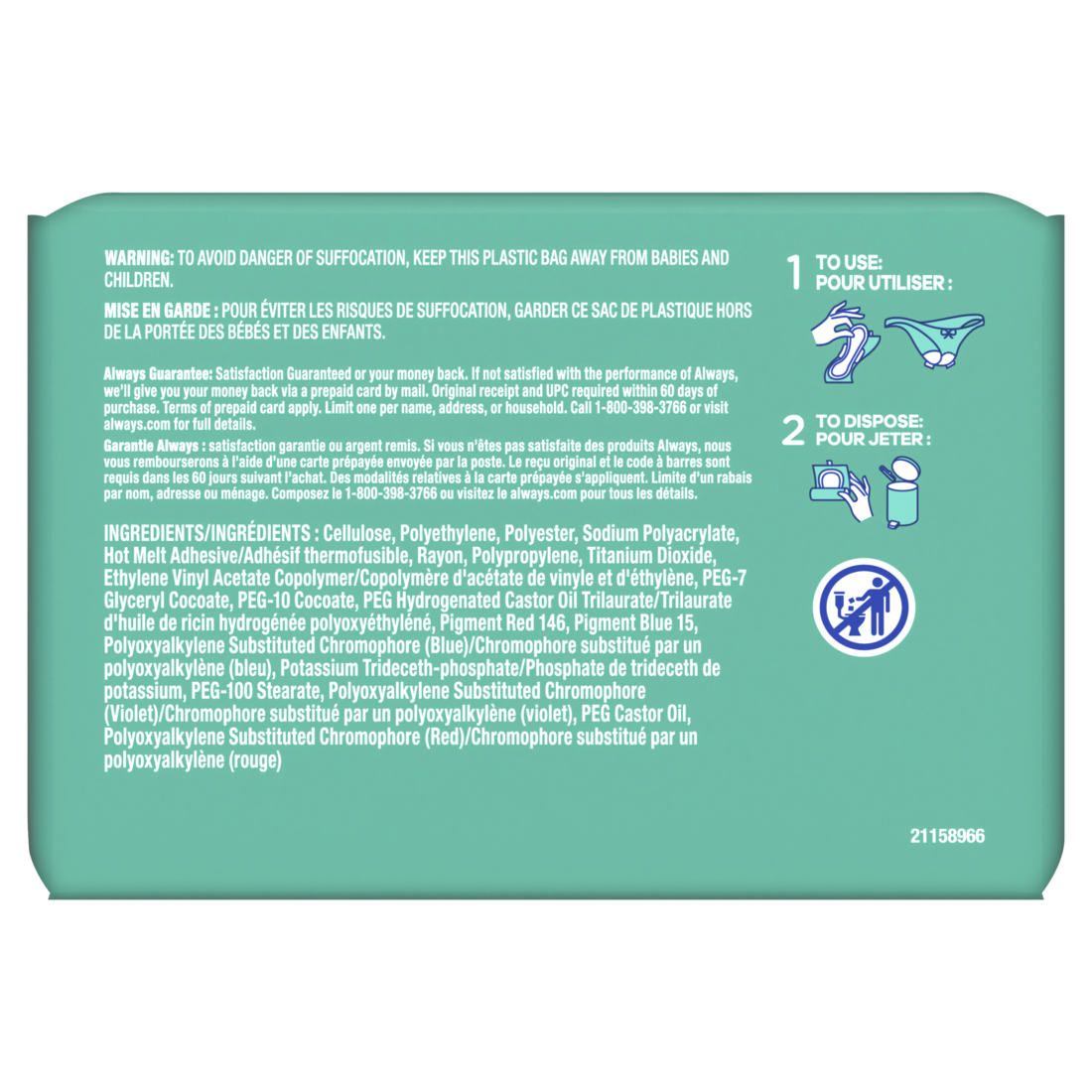 Always Ultra Thin Feminine Pads With Wings For Women Size 2 Long Super Absorbency Unscented - 20ct/6pk