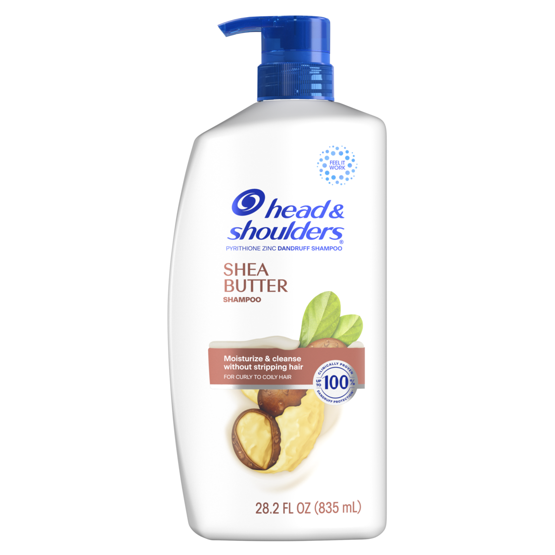 Head And Shoulders Dandruff Shampoo Anti-Dandruff Treatment Shea Butter For Daily Use Paraben Free - 28.2oz/4pk