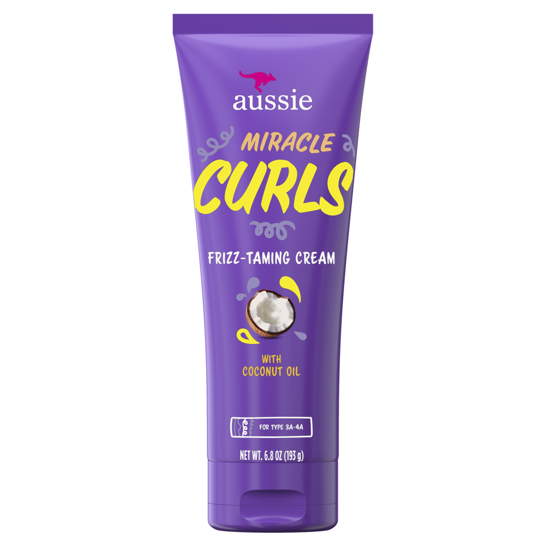 Aussie Miracle Curls Frizz-Taming Cream For Frizz-Free Curly Hair - 6.8oz/12pk