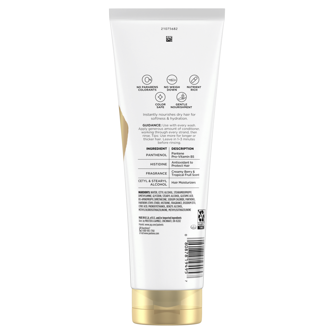 Pantene Daily Moisture Renewal 72 HR Lush Moisture Conditioner - 10.4oz/12pk