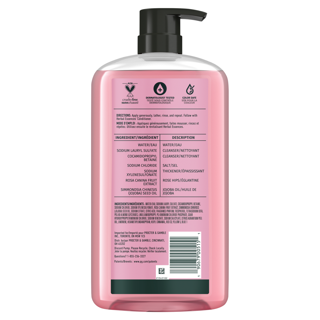 Herbal Essences Rose Hips Smooth Shampoo - 29.2oz/4pk