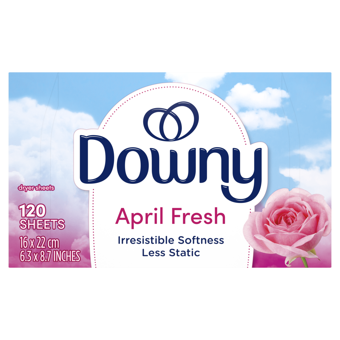 Downy Fabric Softener Dryer Sheets April Fresh - 120ct/6pk
