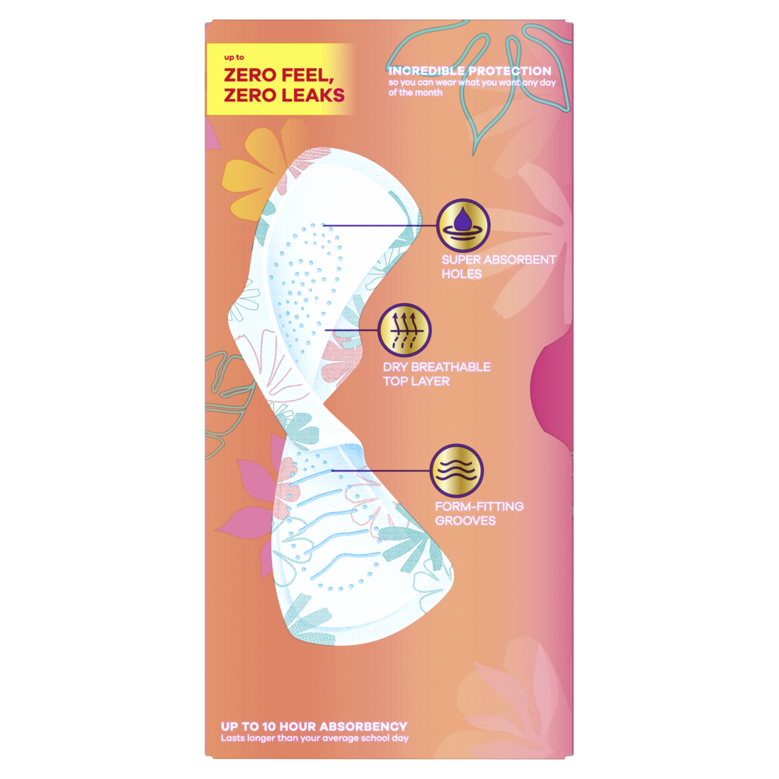 Always Radiant Teen With Flexfoam Pads Size 1 Regular With Wings Unscented - 28ct/6pk