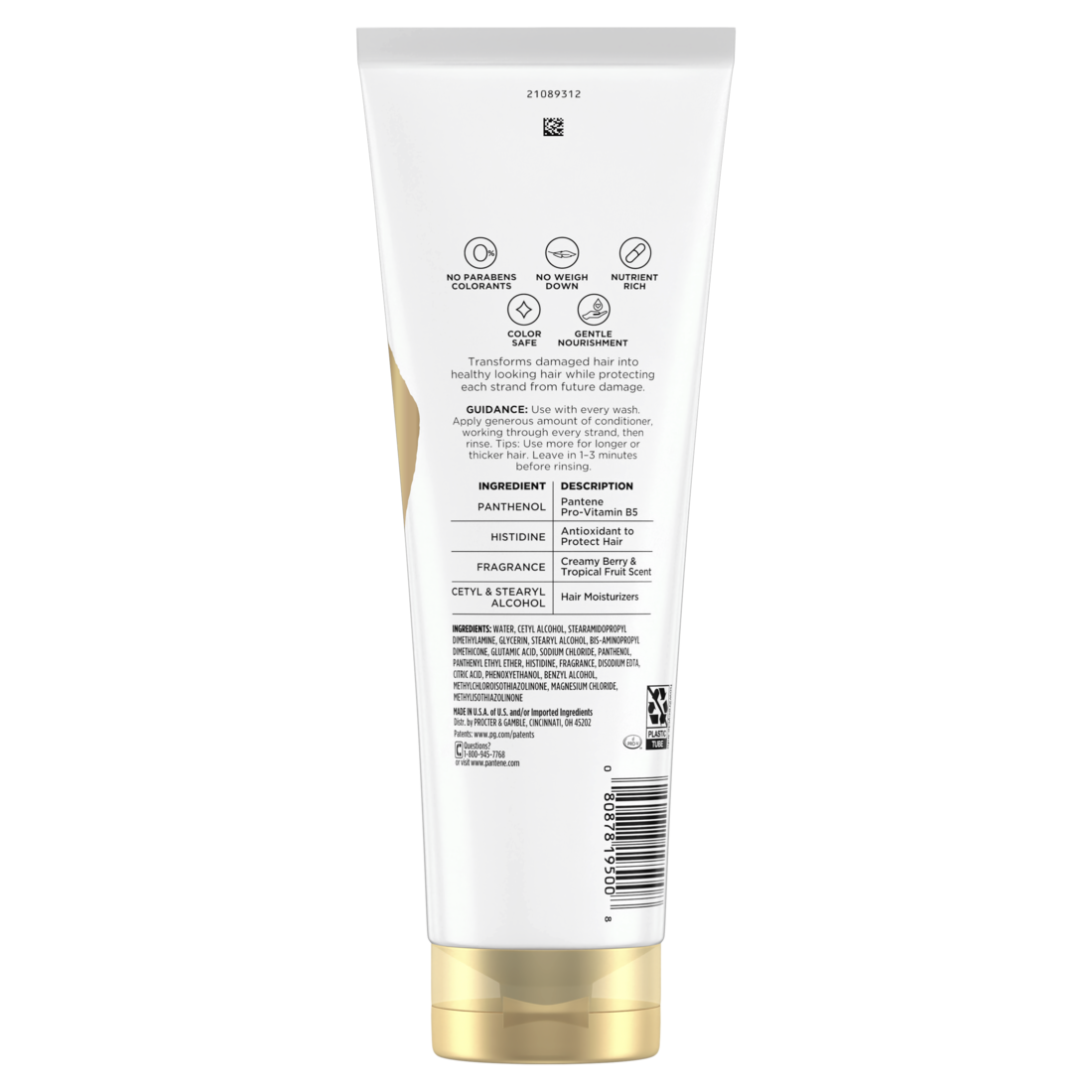 Pantene Repair & Protect 2X Breakage Protection Conditioner - 10.4oz/12pk