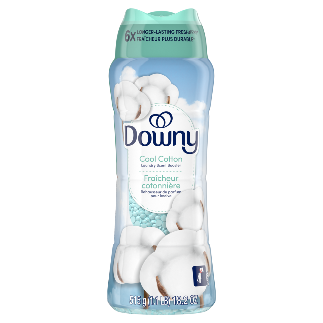 Downy Cool Cotton In-Wash Laundry Scent Booster Beads Laundry Scent Beads  Long-Lasting Freshness - 18.2oz/4pk