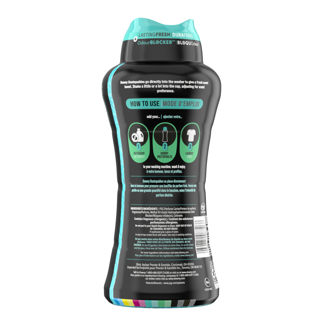 Downy Unstopables In Wash Scent Booster Beads Fresh Scent Laundry Beads For Odor Protection Downy Scent Booster Beads Laundry Scent Boosters - 24oz/4pk
