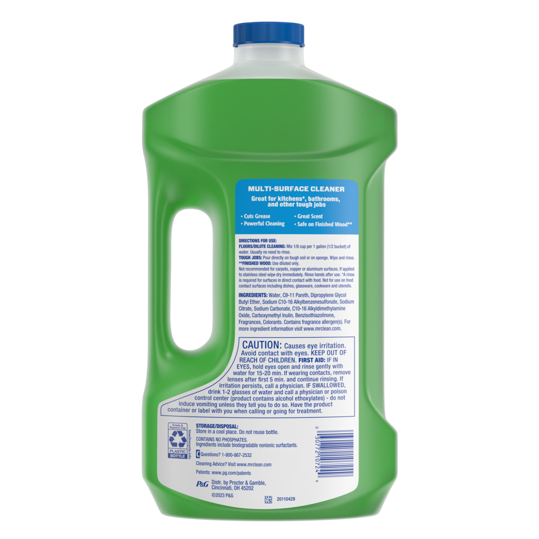 Mr. Clean All Purpose Cleaner  Floor Cleaner For Mopping Cleaning Liquid Gain - 64oz/4pk