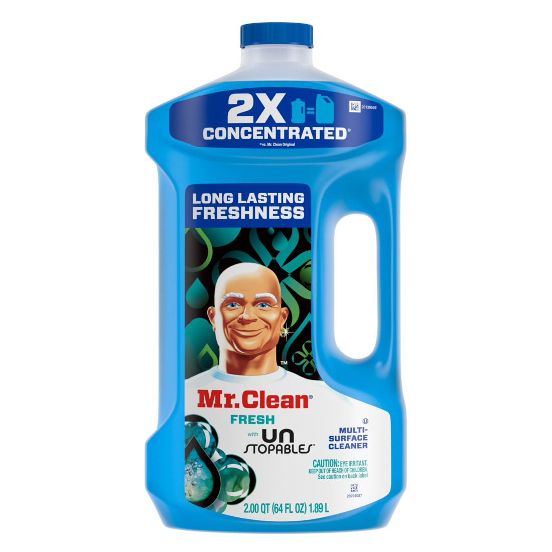 Mr. Clean All Purpose Cleaner  Floor Cleaner For Mopping Cleaning Liquid Unstopables - 64oz/4pk