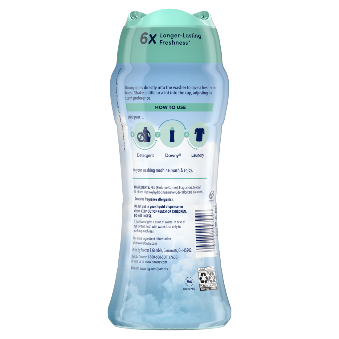 Downy Cool Cotton In-Wash Laundry Scent Booster Beads Laundry Scent Beads  Long-Lasting Freshness - 12.2oz/4pk