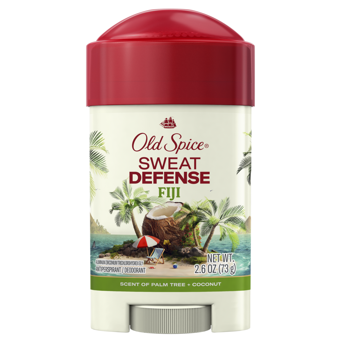 Old Spice Antiperspirant And Deodorant For Men 24/7 Freshness Long Lasting Sweat And Odor Protection Legendary Fragrance Sweat Defense Fiji - 2.6oz/12pk