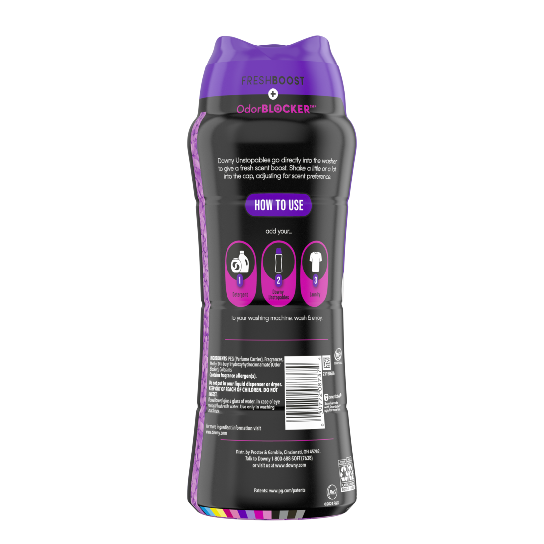 Downy Unstopables In Wash Scent Booster Beads Lush Scent Laundry Beads For Odor Protection Downy Scent Booster Beads Laundry Scent Boosters - 18.2oz/4pk