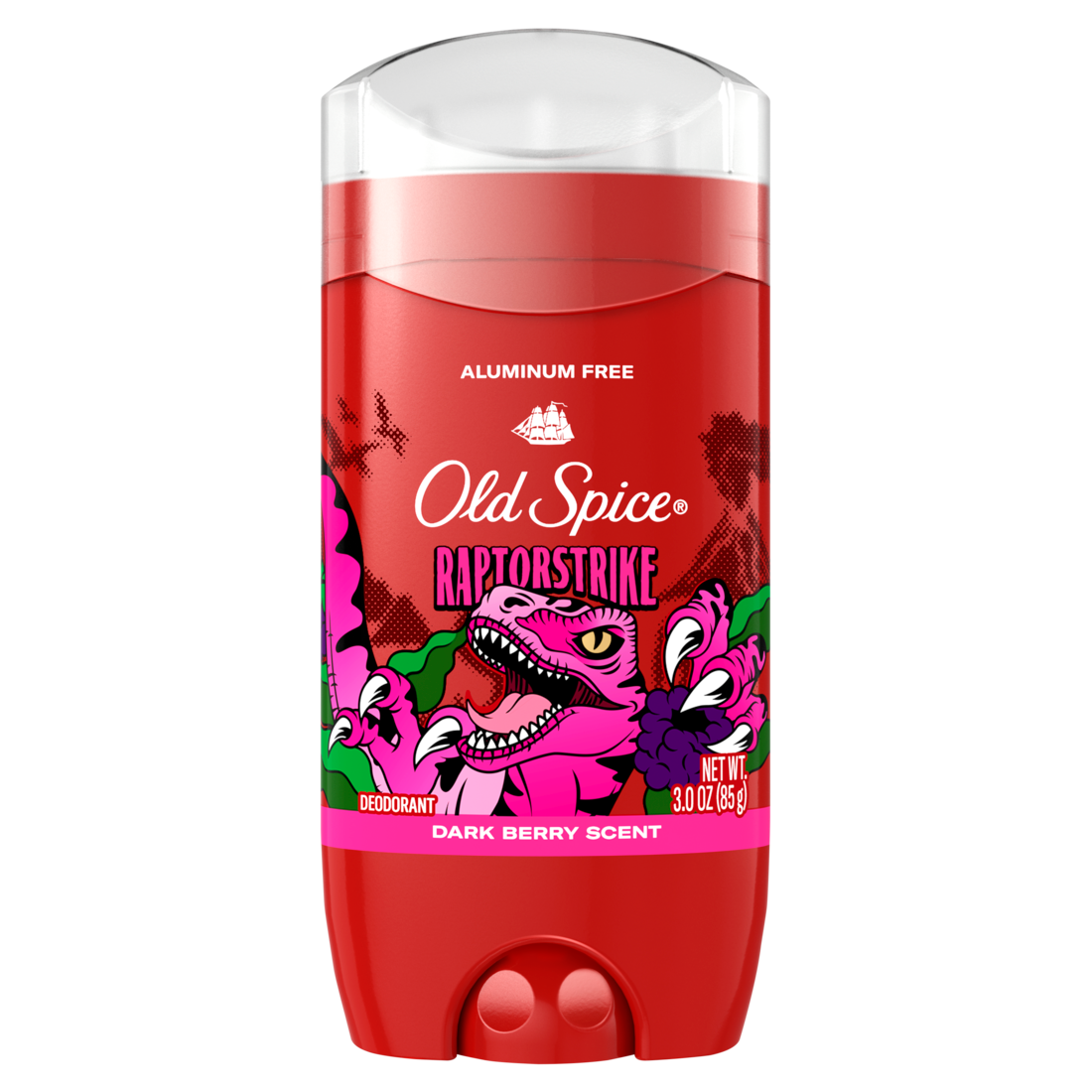 Old Spice Aluminum Free Deodorant For Men 24/7 Freshness Long Lasting Odor Protection Legendary Fragrance Raptorstrike Dark Berry Scent - 3oz/12pk