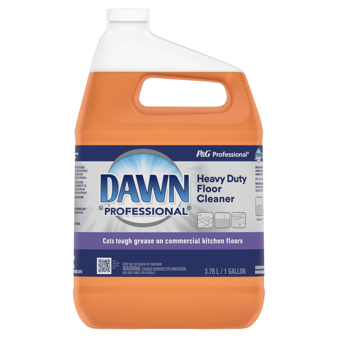 Dawn Professional Heavy Duty Floor Cleaner Concentrate 1 Gallon - 128oz/3pk