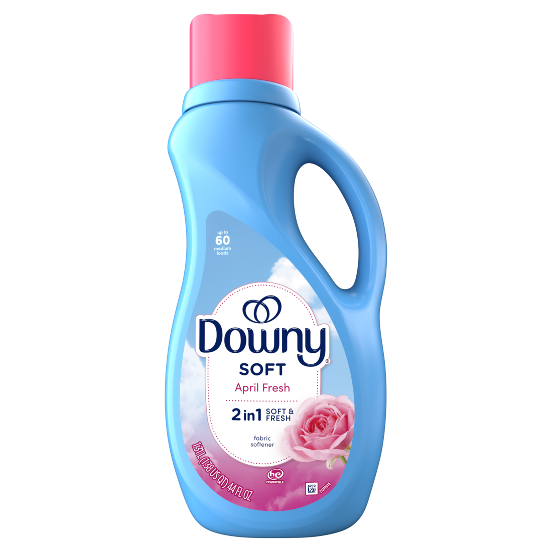 Downy Soft 2-in-1 Soft And Fresh Liquid Fabric Softener April Fresh 60 Loads Fabric Conditioner Liquid Provides Softness And Freshness For Fabrics - 44oz/6pk