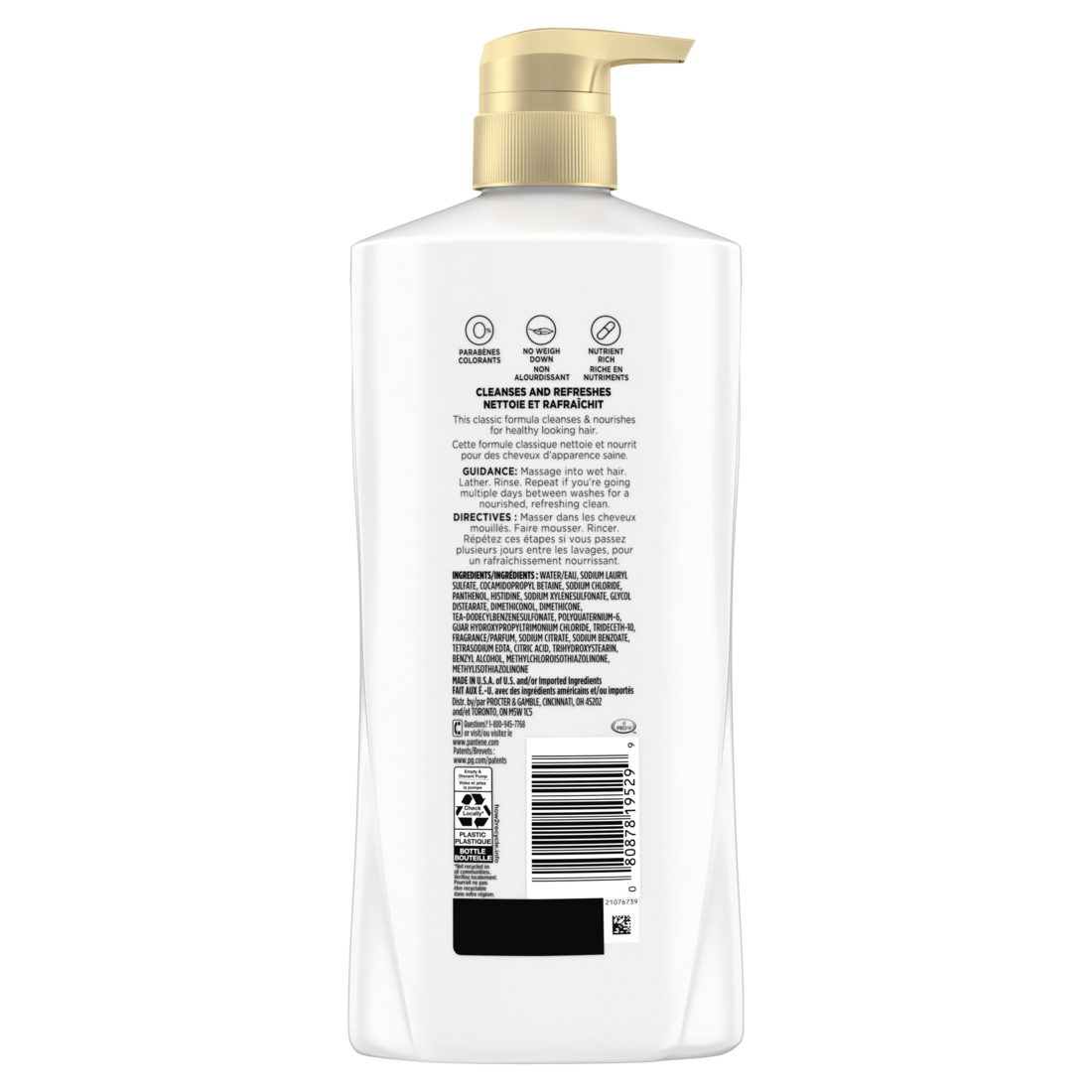 Pantene Classic Clean 2-in-1 Shampoo & Conditioner - 27.7oz/4pk