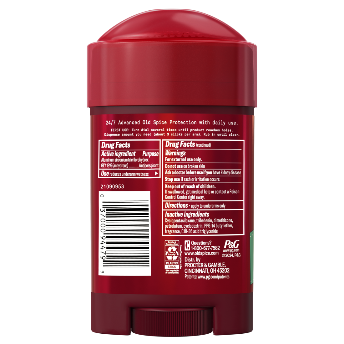 Old Spice Antiperspirant And Deodorant For Men 24/7 Freshness Long Lasting Sweat And Odor Protection Legendary Fragrance Sweat Defense Pure Sport Plus - 2.6oz/12pk
