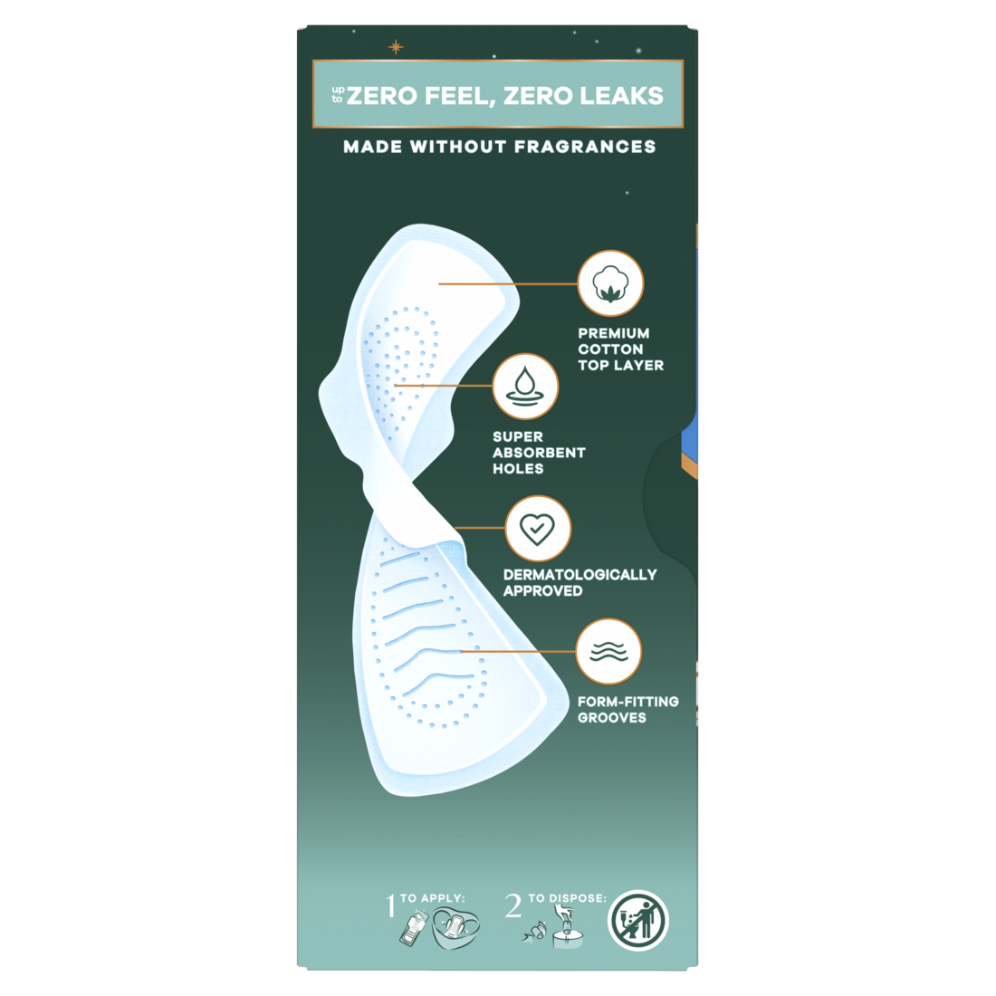 Always Pure Cotton With Flexfoam Pads Size 5 Extra Heavy Overnight With Wings Unscented - 18ct/3pk