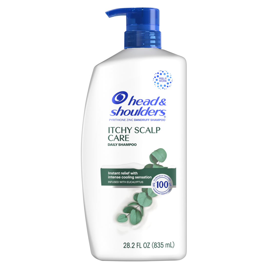Head And Shoulders Dandruff Shampoo Anti-Dandruff Treatment Itchy Scalp Care For Daily Use Paraben Free - 28.2oz/4pk