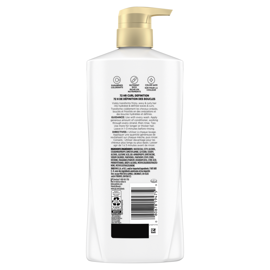 Pantene Curl Perfection 72 HR Curl Definition Conditioner - 16oz/4pk