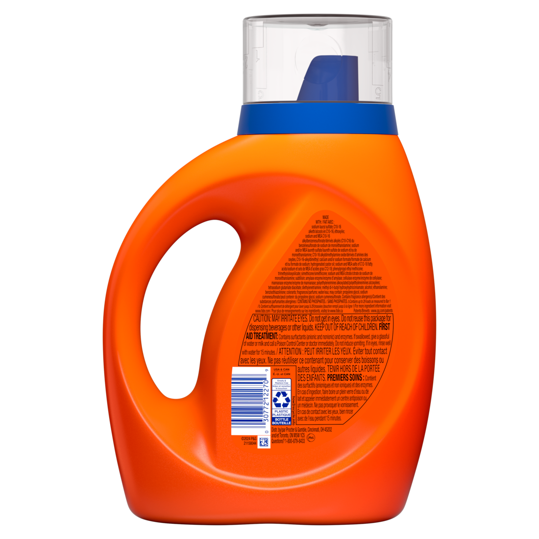 Tide Bleach Alternative Liquid Laundry Detergent Original Scent 29 Loads He Compatible - 42oz/6pk