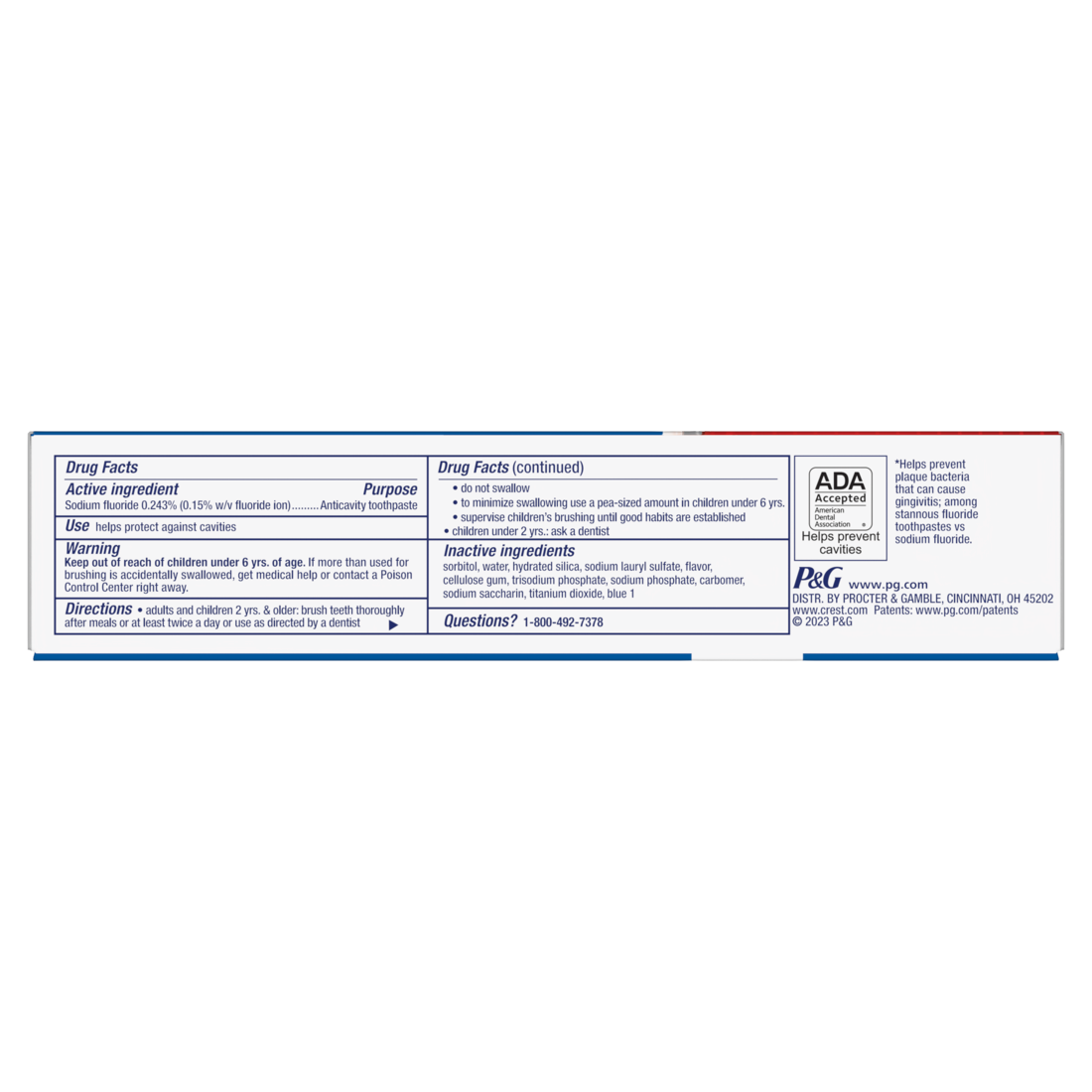 Crest Cavity Protection Toothpaste Regular Paste - 4.2oz/24pk